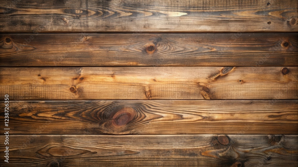 Aufkleber rustic brown wooden planks background texture ideal for design projects
