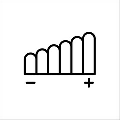 Volume control icon. Vector illustration for web design, app and UI. Media player buttons icon.