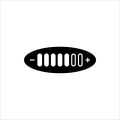 Volume control icon. Media player button. Vector illustration for web design, isolated on white background.