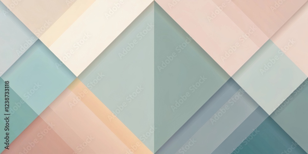 Poster abstract geometric pattern with subtle color variations and layered shapes