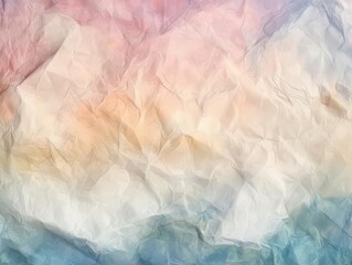 Fototapeta premium ethereal cloudscape with layered textures, soft pastel colors blending into vintage paper backdrop, dreamy atmospheric composition
