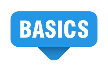 basics sticker. basics sign on transparent background