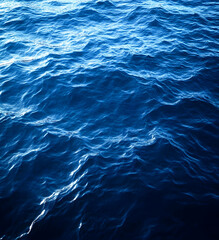 Deep Blue Ocean Waves: A Serene Seascape