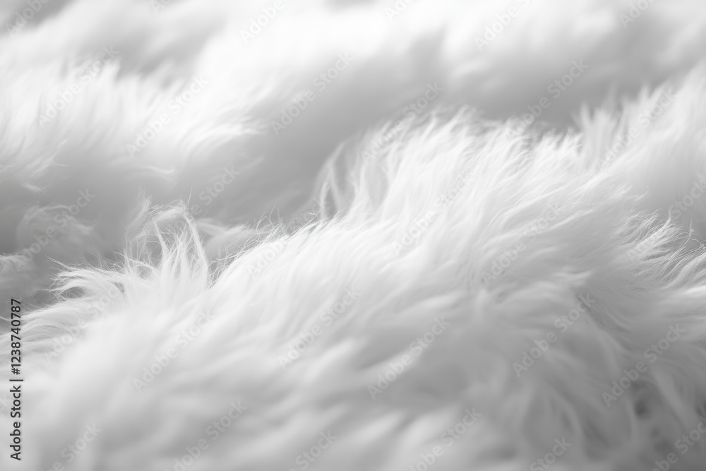 Aufkleber soft white fluffy texture spreads across the surface in gentle waves, creating a soothing aesthetic 