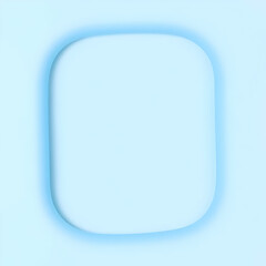 Blue curve frame template