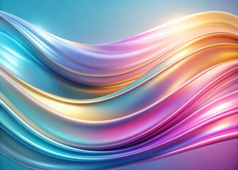Fototapeta premium Elegant Abstract Background with Flowing Curves: Luxurious Swirls and Soft Hues for Design Projects
