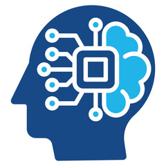 Artificial Intelligence Icon Element For Design