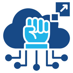 Cloud Empowerment Icon Element For Design