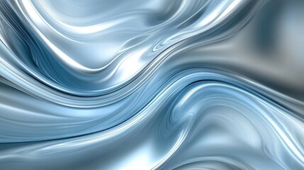 Obraz premium A blue and silver wave with a white background