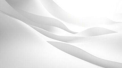 Obraz premium White Fabric Waves Abstract Light and Shadow Play Dynamic Flow Serene Soft Texture Curves
