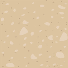 Seamless Beige Terrazzo Background With Abstract Stone Patterns