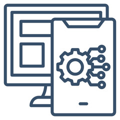 Digital Platform Icon Element For Design