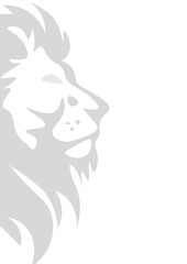 Obraz premium illustration of a lion face for a page background
