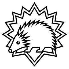 illustration of a hedgehog