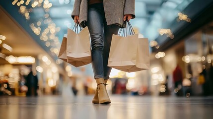 Fototapeta premium Close-up shot of an unidentified woman in casual attire.