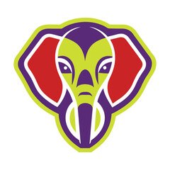 Elephant head  logo