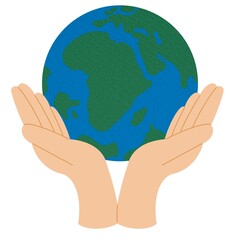 Hands holding earth globe set collection, save the planet concept, Earth day and ecology concept, earth in hands, protecting our earth planet, Saving the planet,environment, Sustainability.