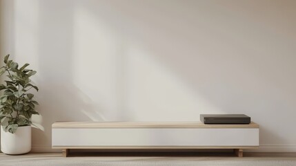 Obraz premium Stylish and simple cabinet perfect for contemporary living spaces.