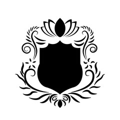 Heraldry Crest illustration template