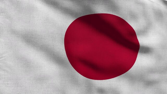 High detailed flag of Japan. National Japan flag. Asia. 3D Render.