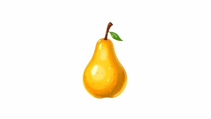 pear isolated on white background