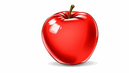 Obraz premium red tomato isolated on white background