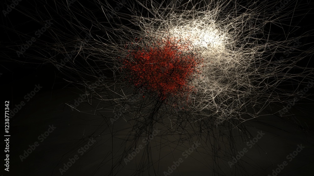 Poster dynamic flowing animations of data driven principles in abstract design