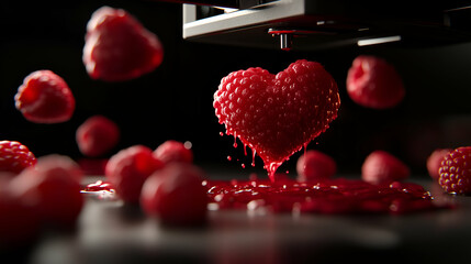 Futuristic dessert created on a 3D printer