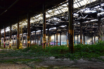 old abandoned trainstation