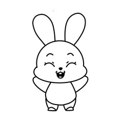 pattern with rabbits