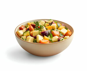 Delicious Roasted Vegetable Salad in a Bowl