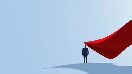 Obraz premium Empowering Leadership Concept with Strong Influence and Bold Design