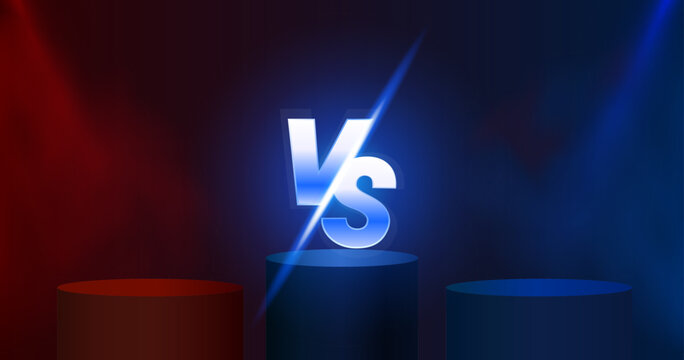 Versus game cover, banner sport vs, team concept. Vector illustration background
