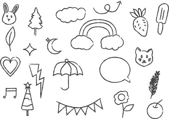 Easy freehand cartoon line drawing for illustration work.