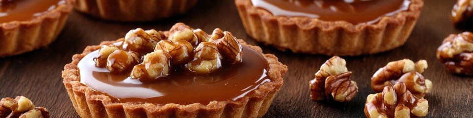 A close-up shot of a pastry filled with nuts, perfect for food or bakery photography