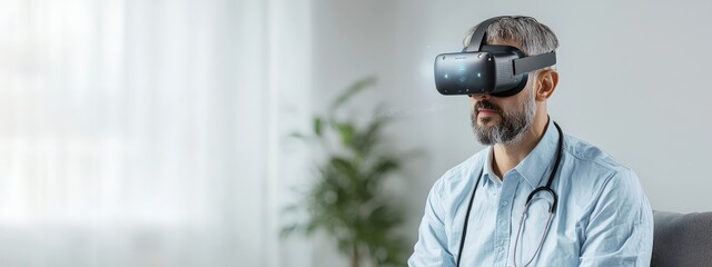 A doctor using augmented reality in surgery.