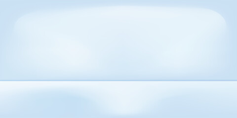 Obraz premium Blue studio room. Limbo light background. Abstract 3d backdrop for product presentation. Minimal wall scene art