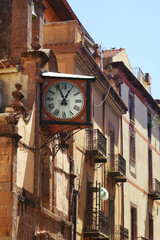 The old street in Bosa, Sardinia, Italy         