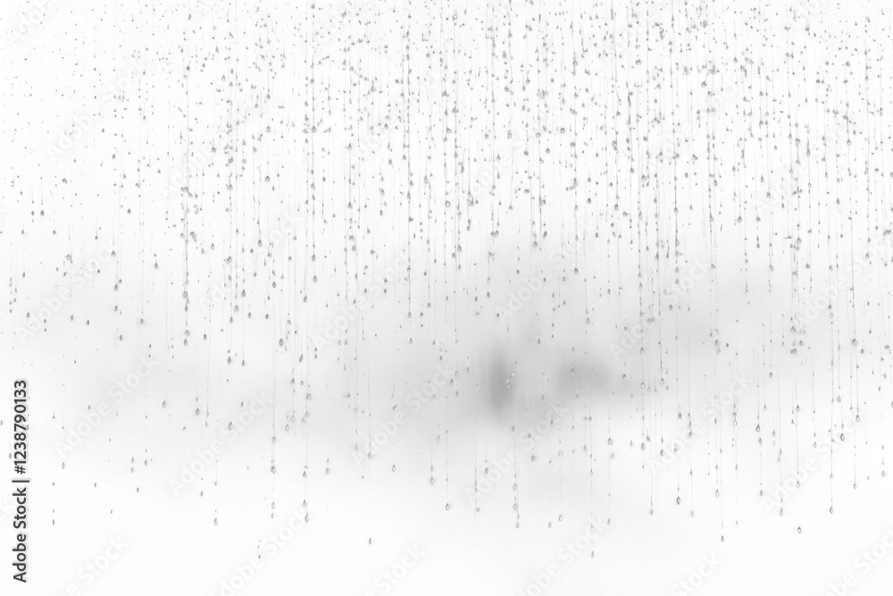 Wall mural png rain falling night glittering background.