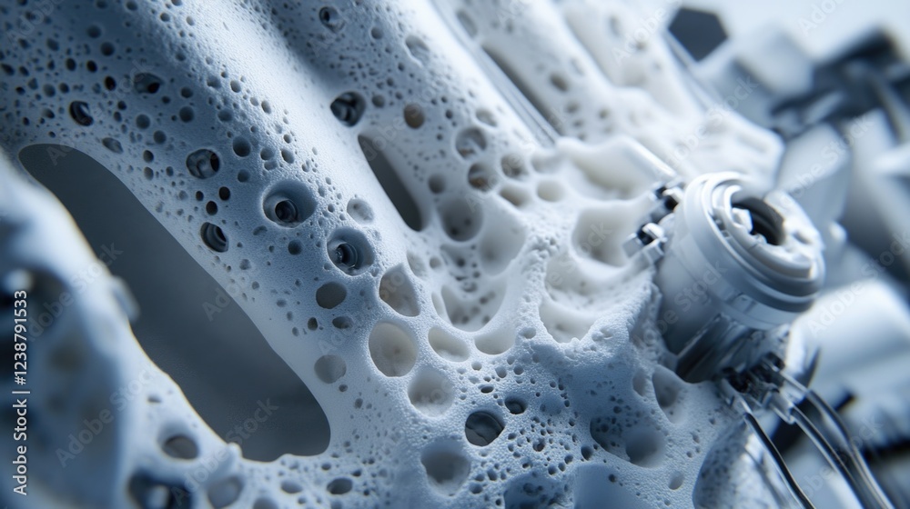 Poster detailed view of plastic surface with texture and color