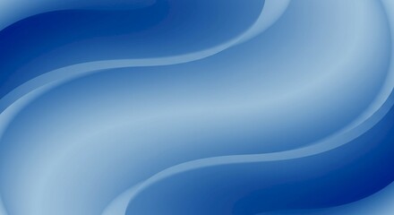 Abstract Blue Wave Background Smooth Gradient Curves Swirls Design Texture