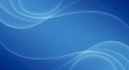 Abstract Blue Waves Background Smooth Elegant Design Serenity