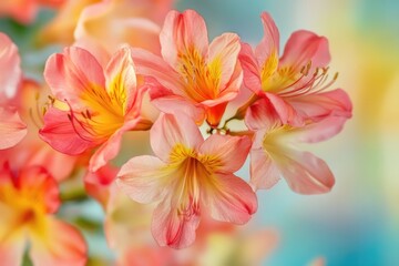 Naklejka premium A close-up shot of a bouquet of bright pink flowers