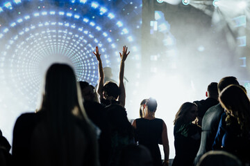 Electrifying Nightlife Experience with Lights and Music