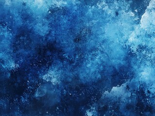 Obraz premium Deep blue abstract textured background with fluid brushstrokes, evoking the mystery of the ocean and cosmos. Perfect for artistic designs, wallpapers, and modern digital graphics.
