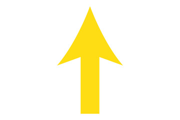 Fototapeta premium Black arrow pointing right on white background.