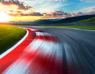 Sunset Race Track: Speed, Thrills, and Mountain Views