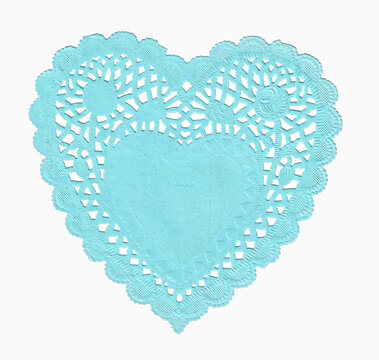 Coraz&oacute;n de papel troquelado para pasteler&iacute;a