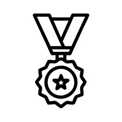 Medal with Ribbon Icon