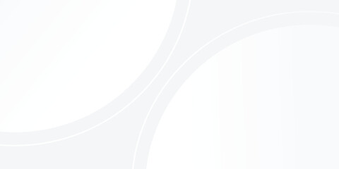 White glowing geometric lines on gray background. Vector shiny blue circle lines pattern art modern abstract design